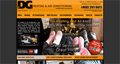 Desktop Screenshot of dgheatingandair.com